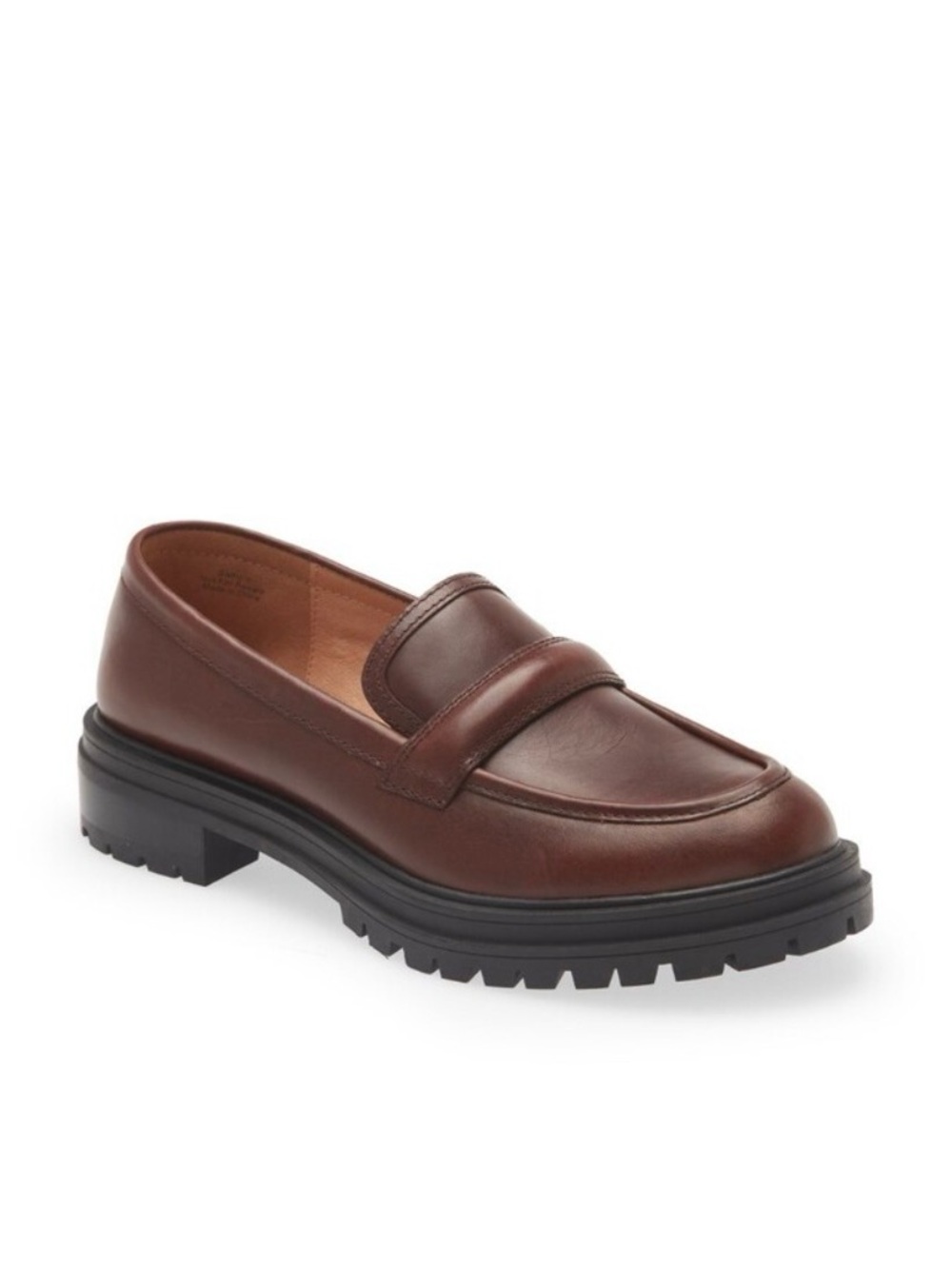 Madewell Women's Brown Leather Bradley Loafers